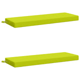 2-Piece Bench Cushions SOEST 2 pcs 100% Polyester Bright Green 949689