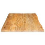 Table Top Live Edge 100x60x3.8 cm Solid Wood Mango 370502