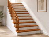 Stair Tread 8 pcs 120 x 25 x 2 cm Brown Solid Oak Wood 3449374
