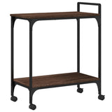 Kitchen Trolley Brown Oak 60.5x31x72.5 cm Engineered Wood 842370