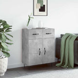 Sideboard Concrete Grey 69.5x34x90 cm Engineered Wood 827976