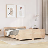 Bed Frame without Mattress 160x200 cm Solid Wood Pine 3302276