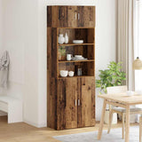 Storage Cabinet Old Wood 80 x 42.5 x 225 cm Engineered Wood 3402818
