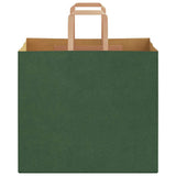 Paper Bags 250 pcs with Handles Green 32x22x28 cm 4101960