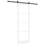 Sliding Door White and Black 83 x 232 cm 3332394
