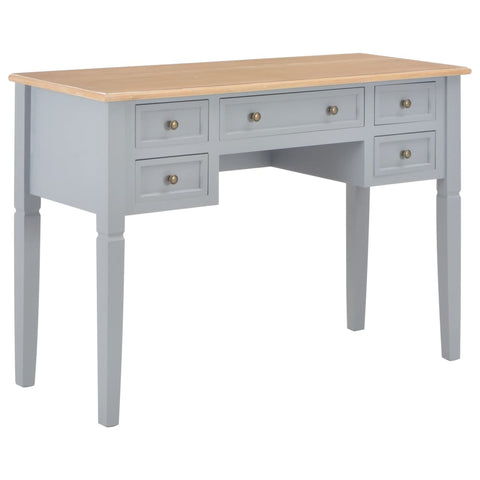 ZNTS Writing Desk Grey 109.5x45x77.5 cm Wood 280070