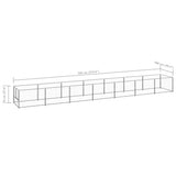 Dog Kennel Silver 7 m Steel 3082105
