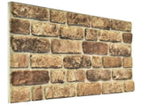 Wall Panels 10 pcs Dark Sand 100 x 50 cm EPS Foam 332926