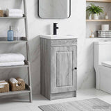 Bathroom Vanity with Sink Grey Sonoma 42 x 40 x 84.5 cm 890060