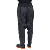 Waist Waders with Boots Black Size 42 4017021