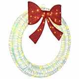 Wreath with 80 LEDs Warm white 90 cm PET 42019134