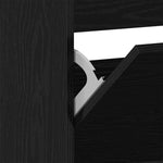 Shoe Cabinet Black oak 80 x 21 x 163.5 cm Engineered wood 3334027