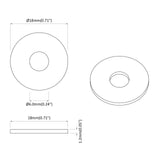 Washers 9000 pcs Silver Iron 864456