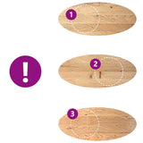 Table Top 140x60x2 cm Solid Wood Oak Oval 4009040