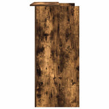 Reception Desk Smoked Oak 100x50x103.5 cm Engineered Wood 3324164