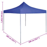 Party Tent Folding Blue 200 x 200 x 315 cm Oxford Fabric 42023509