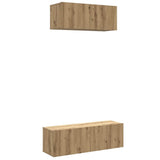 2 Piece TV Cabinet Set Wall-mounted Artisan Oak Engineered Wood 3329006