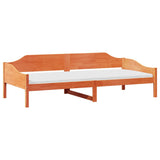 Bed Frame without Mattress Wax Brown 90x200 cm Solid Wood Pine 850916