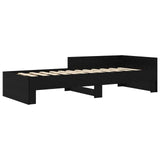 Bed Frame with Headboard Black Oak 80 x 200 cm Engineered Wood 8009041