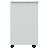 Rolling Cabinet with Drawers CORONA White 42040532