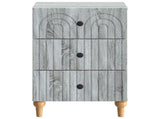 Bedside Cabinet Grey Sonoma 43x 41 x 66.5 cm Engineered Wood 894101