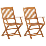 Garden Dining Set Natural Acacia Solid Acacia wood Small Foldable 3058255