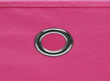 Storage Boxes with Lids 10 pcs Pink 32x32x32 cm Fabric 288348