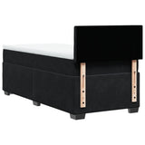 Box Spring Bed with Mattress Black 90x190 cm Velvet 3286188