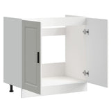 Sink Base Cabinet "Porto" White 80x46x81.5 cm Engineered Wood 853927