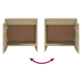 Bedside Cabinets 2 pcs Sonoma Oak 45x34x44.5 cm Engineered Wood 809870