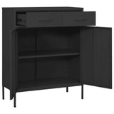Storage Cabinet Anthracite Steel 80 x 35 x 101.5 cm Levelers 336159