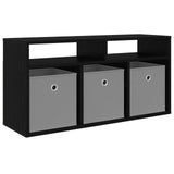 Lowboard with Drawer Black Oak 87 x 27.5 x 43 cm 8000581