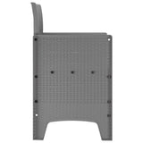 Garden Chair 2 pcs Light Grey 53 x 49 x 85 cm Polypropylene 847465