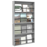 Magazine Rack 2 pcs Grey Sonoma 80 x 12 x 70 cm Engineered Wood 890847