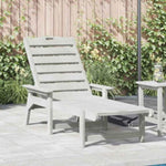 Sun Lounger White 73.5 x 92 x 90cm HDPE 42006637