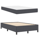 Bed Frame with Mattress Dark Grey 120 x 200 cm Fabric 3399116