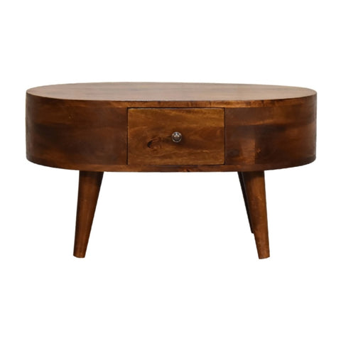 Mini Chestnut Rounded Coffee Table IN3329