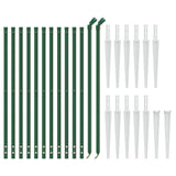 Wire Mesh Fence with Spike Anchors Green 1x25 m 154121
