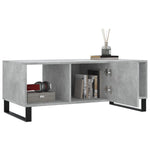 ZNTS Coffee Table Concrete Grey 102x50x40 cm Engineered Wood 829328