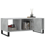 ZNTS Coffee Table Concrete Grey 102x50x40 cm Engineered Wood 829328