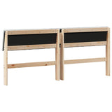 Upholstered Headboard Light Grey 180 cm Solid Pine Wood 879214
