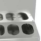 Chicken Feeder Silver 40 x 40 x 45 cm Galvanised Steel 874680