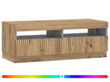 LED TV Cabinet Artisan Oak Engineered Wood 897444