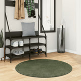 Rug HUARTE Short Pile Soft and Washable Forest Green 100 cm 375104