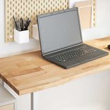 Desk Top Untreated 160x50x2.5 cm Solid Wood Oak Rectangular 4009011