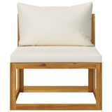 3 Piece Garden Lounge Set with Cushions Solid Wood Acacia 318554