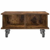 TV Stand Smoked Oak 68.5 x 35 x 35 cm Engineered Wood 891044