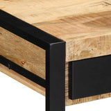 Desk 100x50x75 cm Solid Rough Wood Mango 4015931