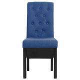Dining Chairs 2 pcs Blue Fabric 249237