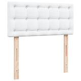 Box Spring Bed with Mattress White 90x200 cm Faux Leather 3286105